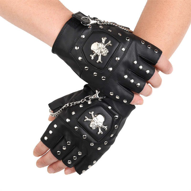 Gardening Glove Waterproof - Skull Rivet ถุงมือ Street Dance Men