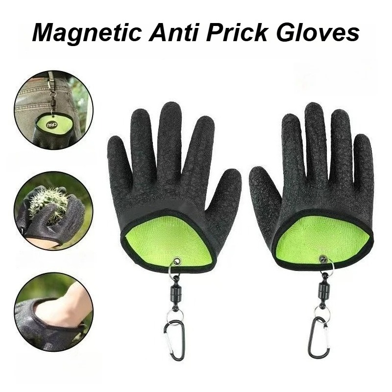 Gardening Glove Waterproof - ถุงมือแม่เหล็กสำหรับทำสวน ป้องกันการถูกหนาม ถุงมือปลูกต้นไม้โดยเฉพาะ อุปกรณ์ป้องกันสวนแบบพกพา กันน้ำ