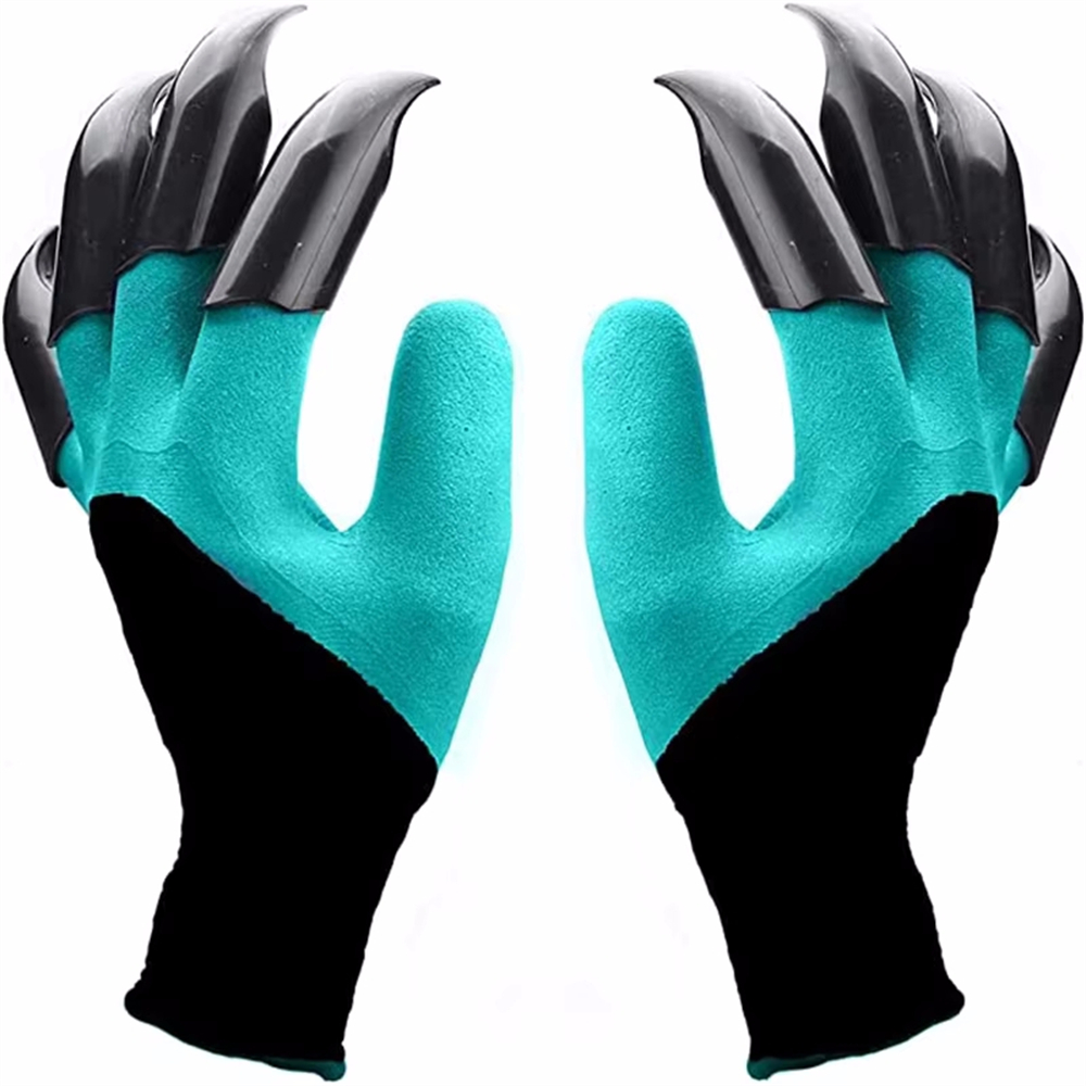 Gardening Glove Waterproof - ถุงมือทําสวนพร้อมกรงเล็บระบายอากาศได้กันน้ําทํางานขุดปลูก Sting ทนลื่นถุงมือยางป้องกัน