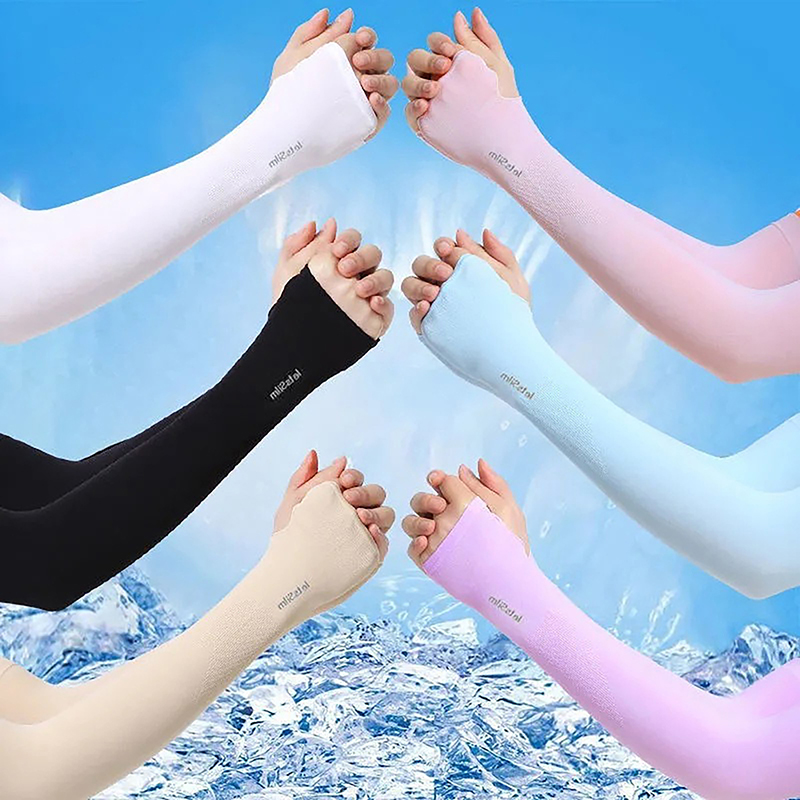 ปลอกแขนกันแดด UV สำหรับผู้หญิง - Fingerless Glove Knit บทวิจารณ์และราคา