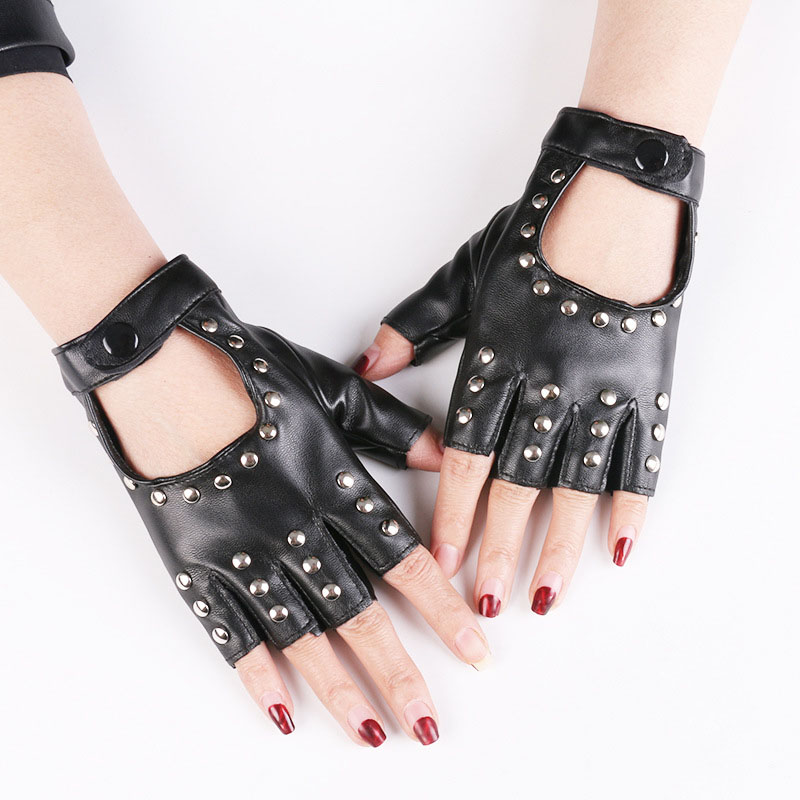 ถุงมือหนัง PU สไตล์โกธิค พังก์ - Leather Driving Glove บทวิจารณ์และราคา