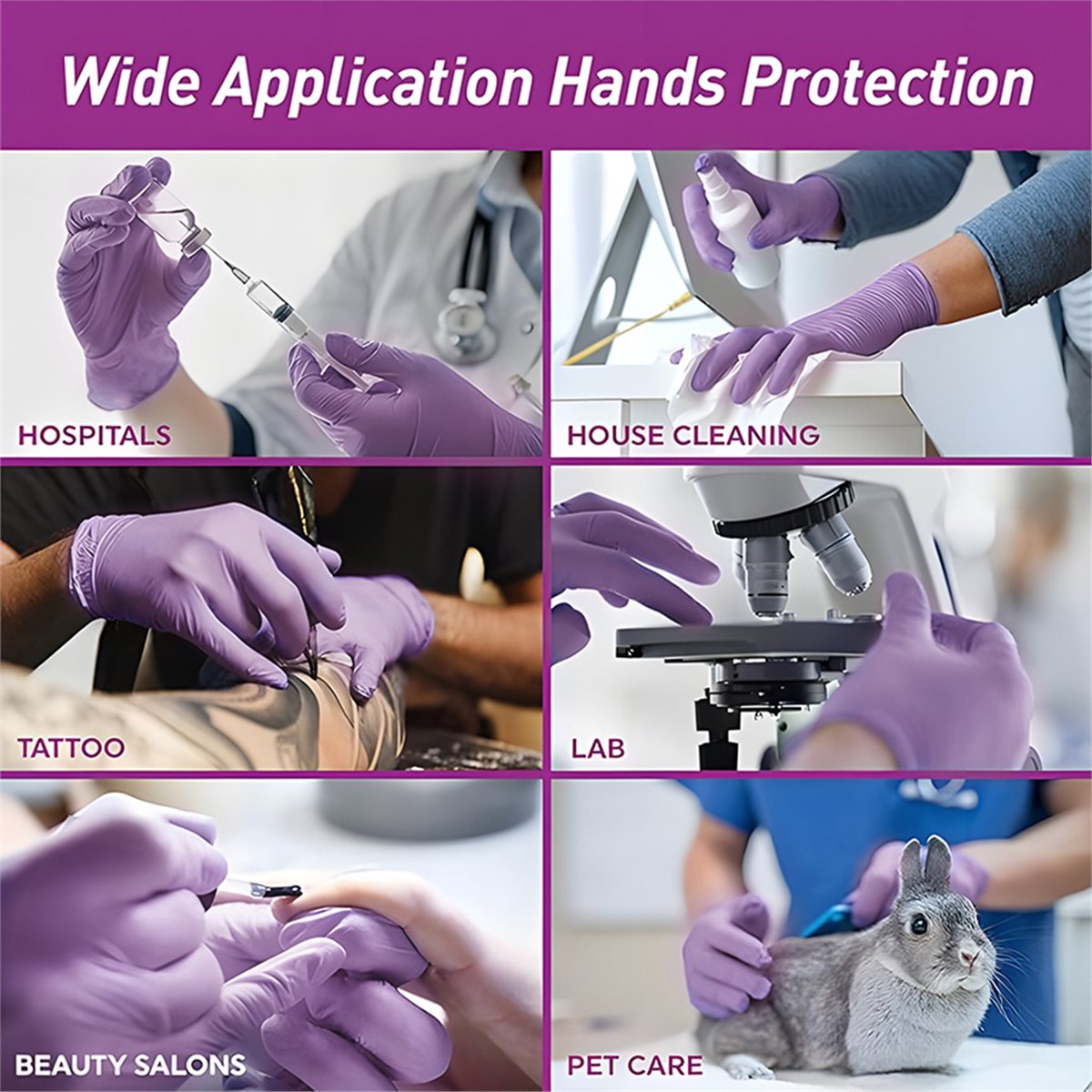 ถุงมือไนไตรล์แบบใช้แล้วทิ้ง A7 - Exam Glove Nitrile บทวิจารณ์และราคา