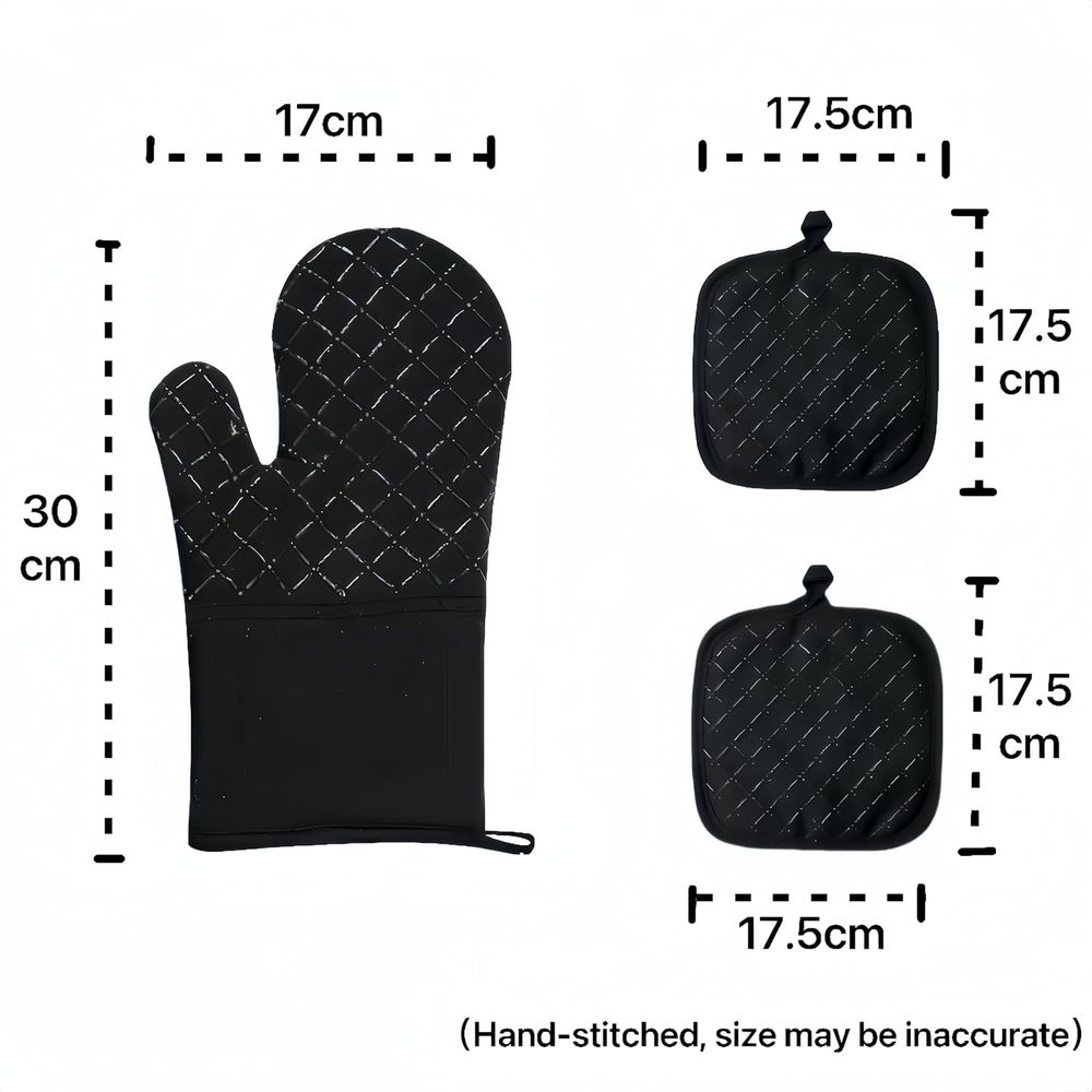 ชุด 4 ชิ้น, ถุงมือกันความร้อนส - Oven Mitt Silicone บทวิจารณ์และราคา