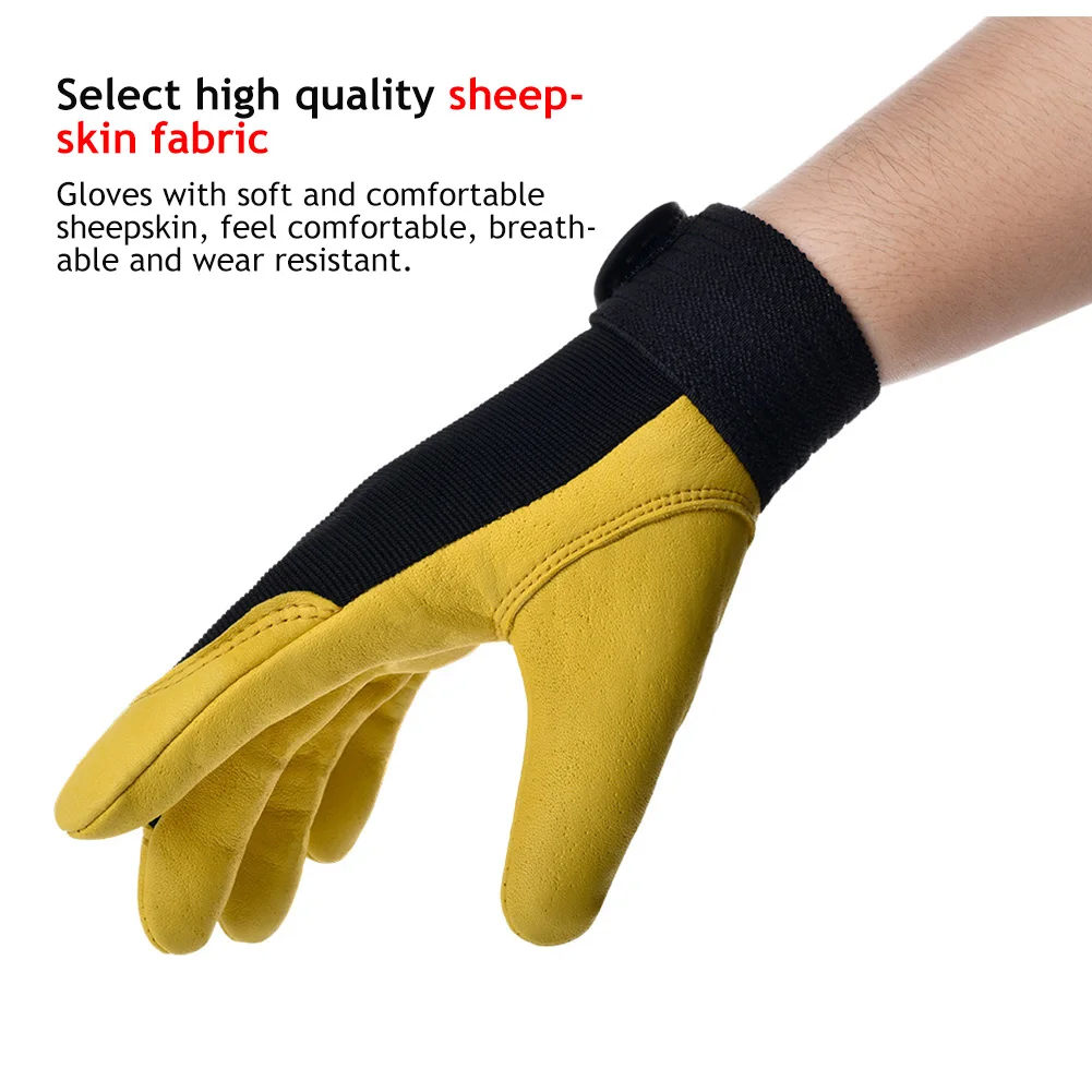 หนังวัวถุงมือทํางานการป้องกันค - Leather Driving Glove บทวิจารณ์และราคา