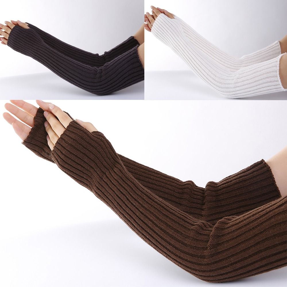 ถุงมือถักสไตล์กอธิกส์ญี่ปุ่นสี - Fingerless Glove Knit บทวิจารณ์และราคา