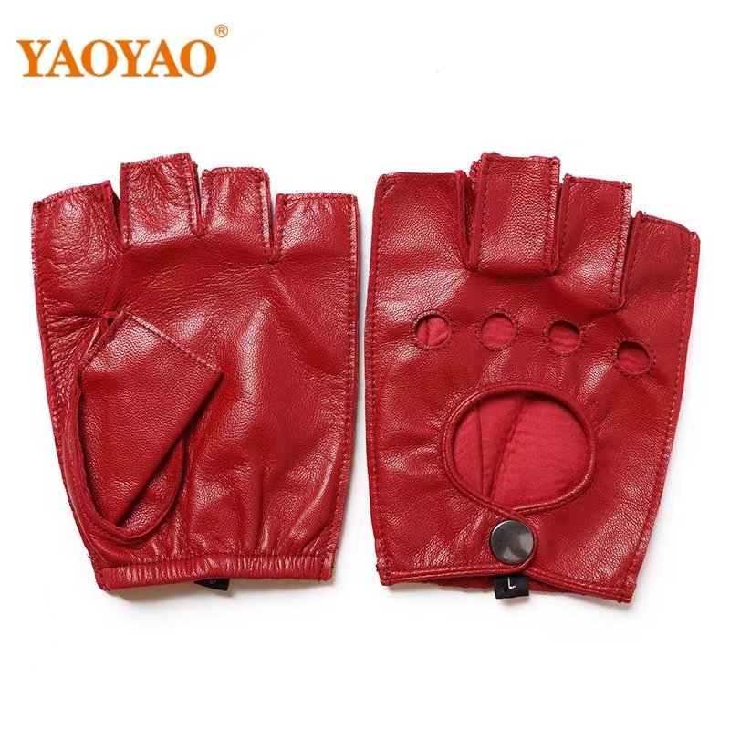 ใหม่เอี่ยมหนังผู้ชายชาย Finger - Leather Driving Glove บทวิจารณ์และราคา