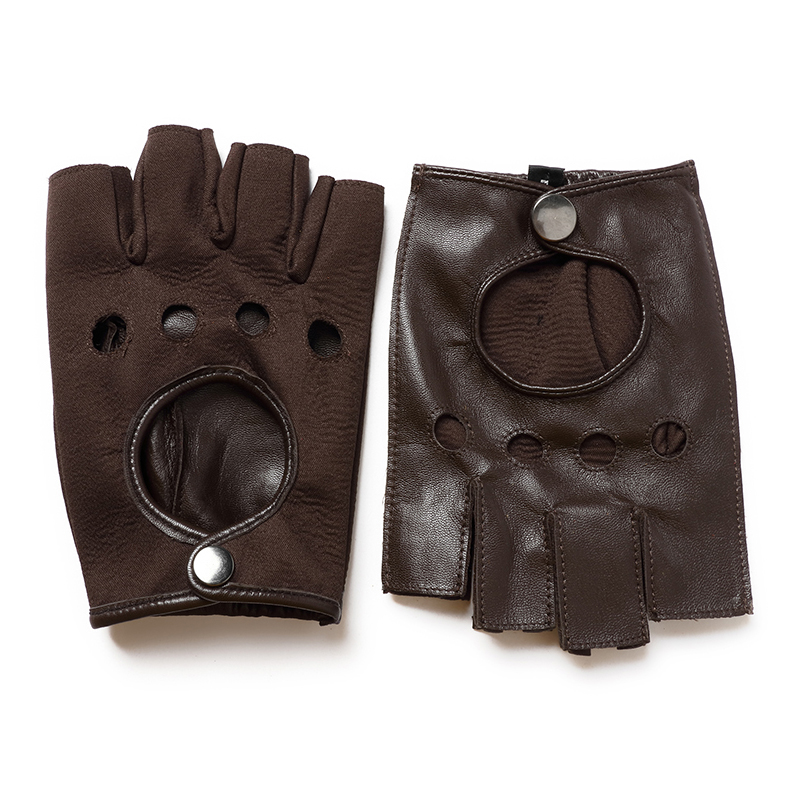 ใหม่เอี่ยมหนังผู้ชายชาย Finger - Leather Driving Glove บทวิจารณ์และราคา