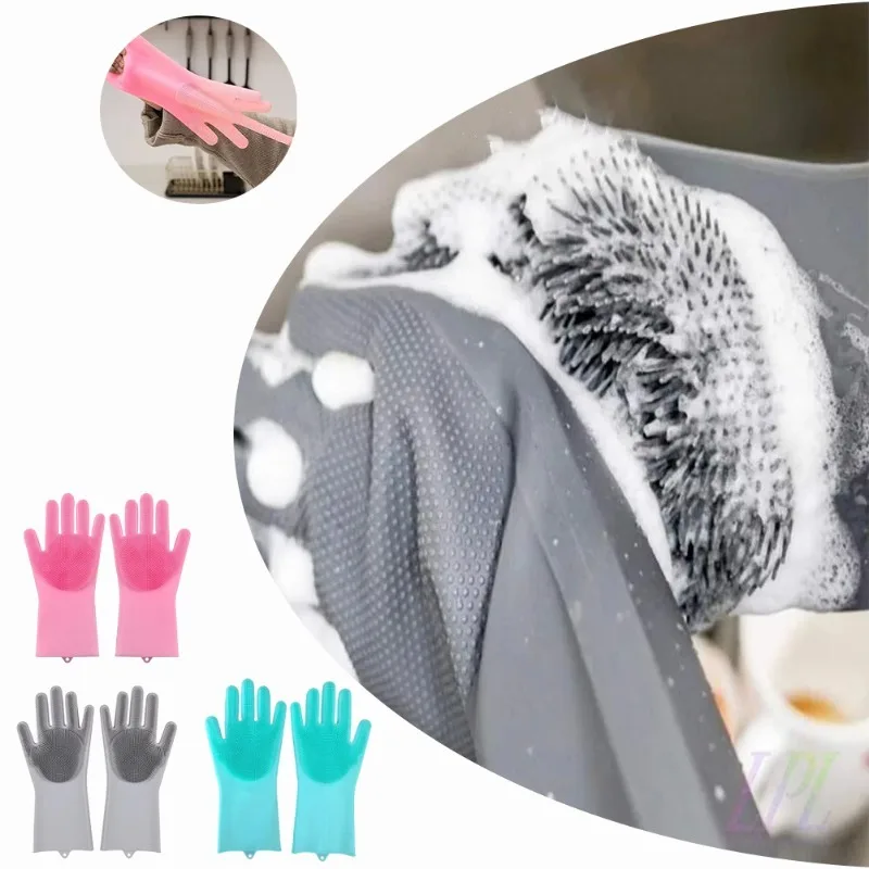 1 PC ซิลิโคนล้างจานถุงมือทําคว - Dish Glove Rubber บทวิจารณ์และราคา