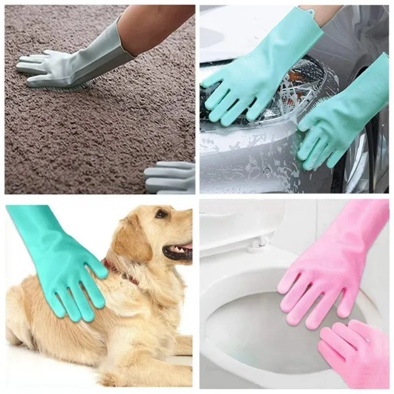 1 PC ซิลิโคนล้างจานถุงมือทําคว - Dish Glove Rubber บทวิจารณ์และราคา