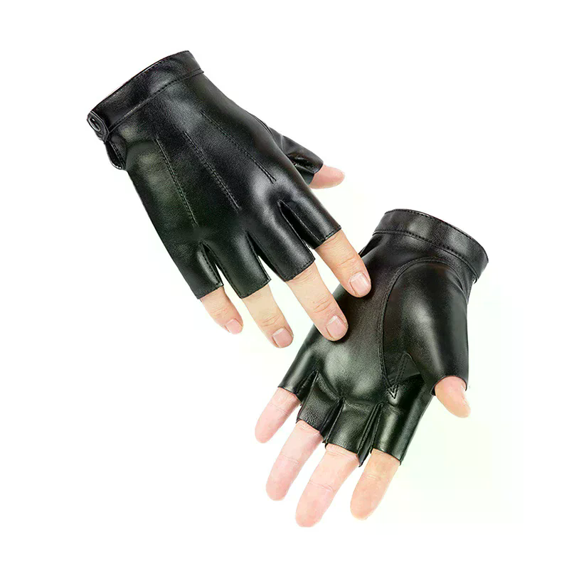 ถุงมือผู้ชายแบบไม่มีนิ้ว ถุงมื - Leather Driving Glove บทวิจารณ์และราคา